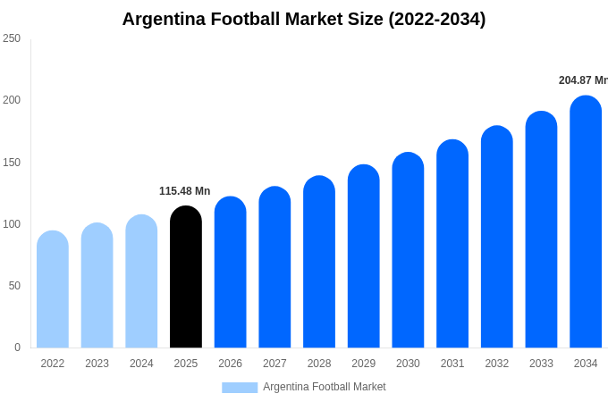 Argentina Football Market Size, Share Report By 2034
