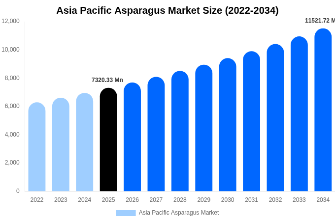 Asia Pacific Asparagus Market Size, Share & Growth Report By 2034