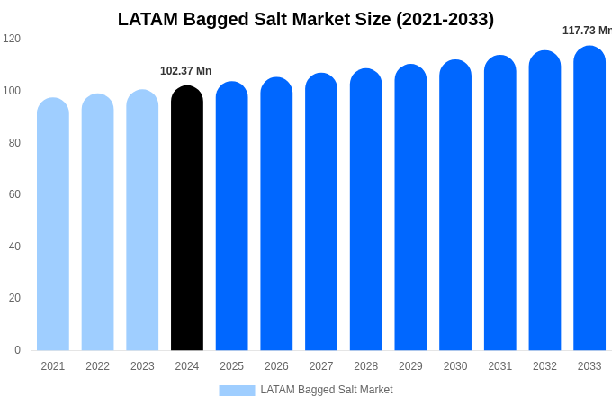 LATAM Bagged Salt Market Size, Share & Growth Report By [2033]