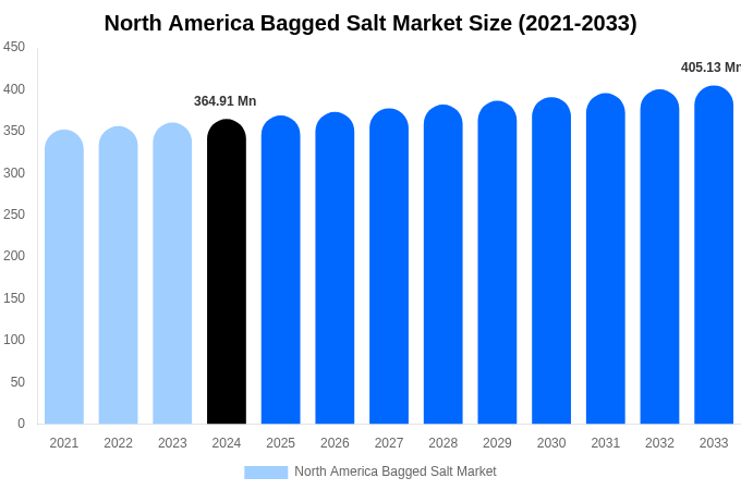 North America Bagged Salt Market Size, Share & Growth Report By [2033]