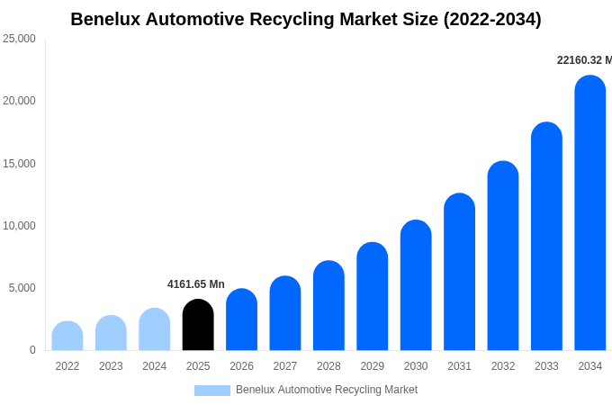 ベネルクス 自動車リサイクル市場 市場規模・シェア・トレンドレポート 2034年まで