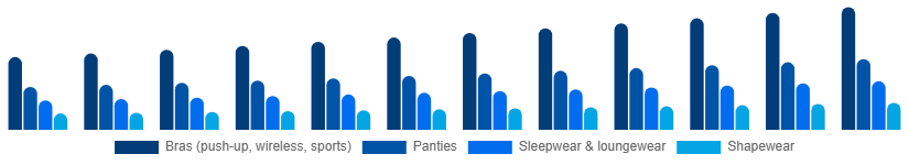 Brazil Intimate Lingerie Market Product Type 2025-2033