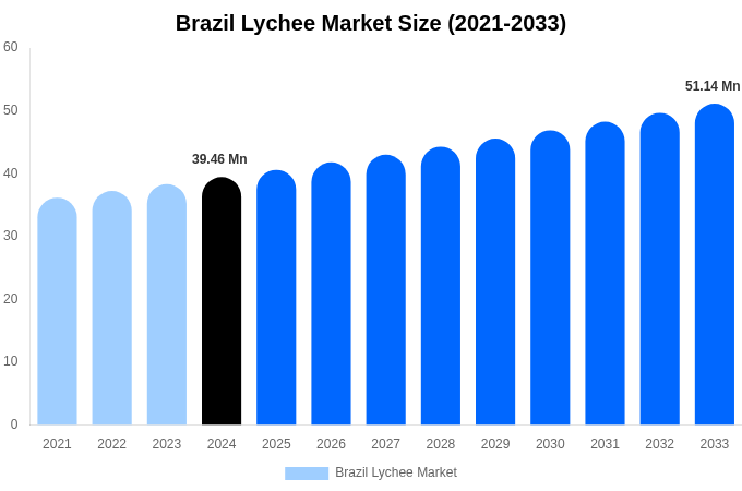 Brazil Lychee Market Size, Share & Growth Report By 2033