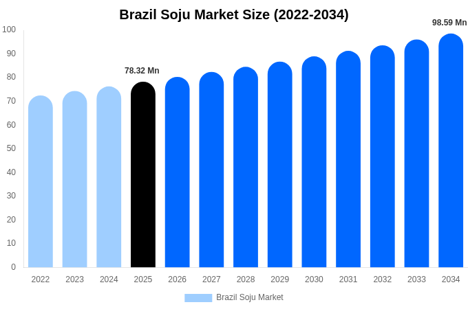 Brazil Soju Market Size Report By 2034
