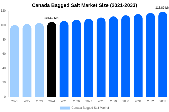 Canada Bagged Salt Market Size, Share & Growth Report By 2033