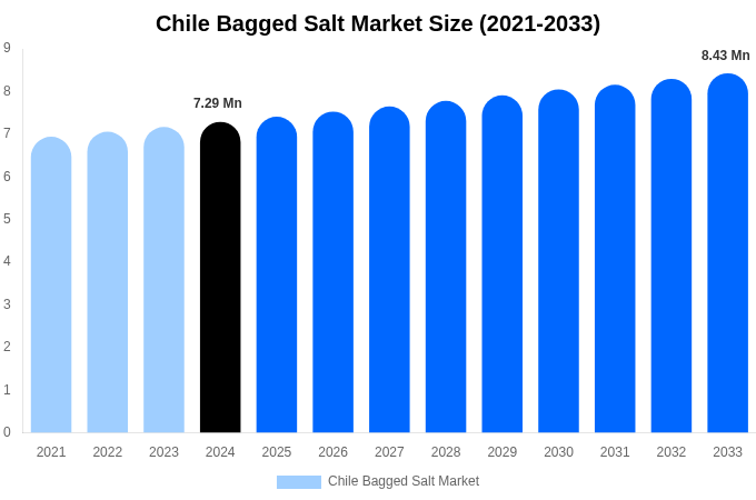 Chile Bagged Salt Market Size, Share & Trends Report By 2033