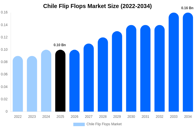 チリ ビーチサンダル市場 市場規模・シェア・成長レポート 2034年まで