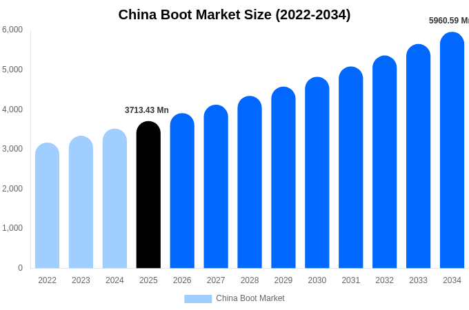 China Boot Market Size, Share Report By 2034