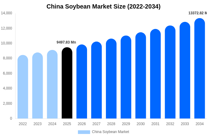 China Soybean Market Size, Share & Growth Report By 2034