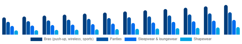 Colombia Intimate Lingerie Market Product Type 2025-2033