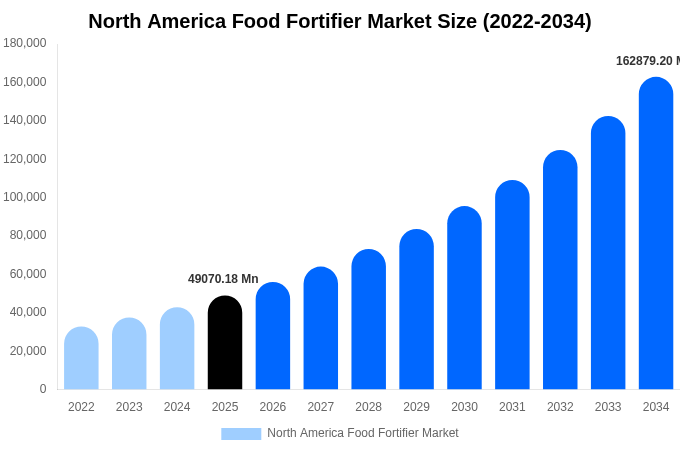 北米 食品強化剤市場 市場規模レポート 2034年まで