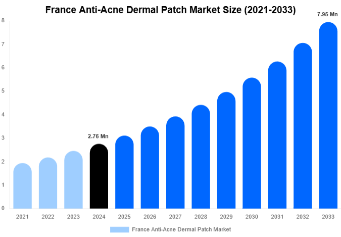France Anti-Acne Dermal Patch Market Size, Share Report By 2033