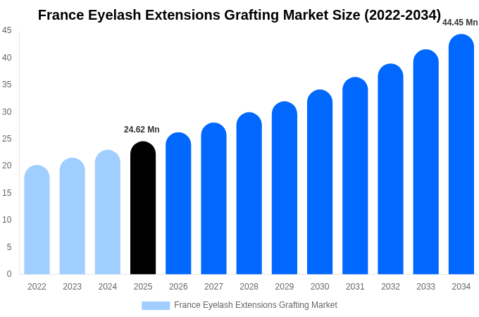 France Eyelash Extensions Grafting Market Size Report By 2034