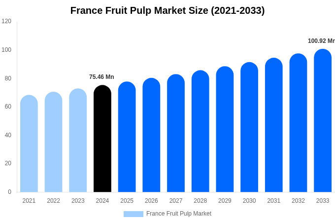 France Fruit Pulp Market Size, Share Report By 2033