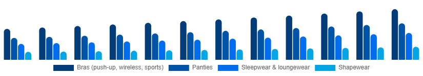 France Intimate Lingerie Market Product Type 2025-2033