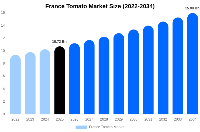 France Tomato Market Size, Share & Growth Analysis By [2034]