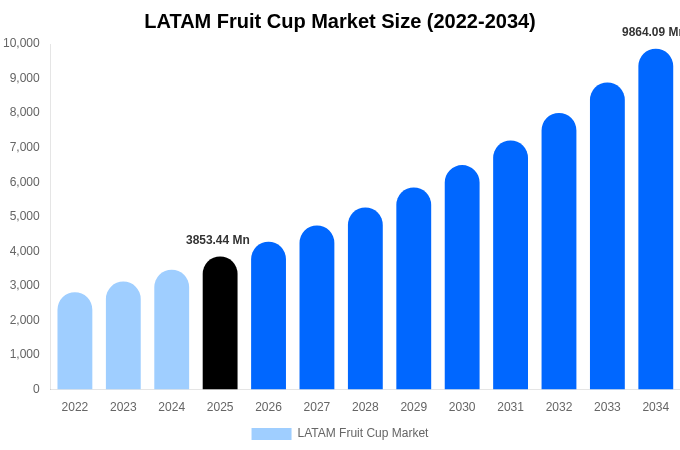 LATAM Fruit Cup Market Size, Share Report By 2034