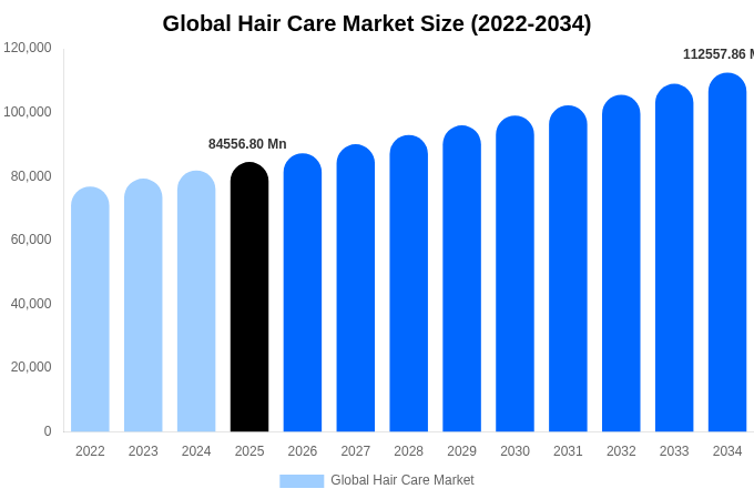 Global Hair Care Market Size, Share Report By 2034