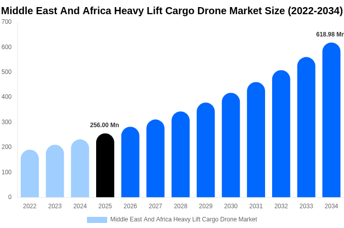 Middle East And Africa Heavy Lift Cargo Drone Market Size, Share & Trends Report By 2034