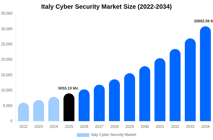 Italy Cyber Security Market Size, Share Report By 2034