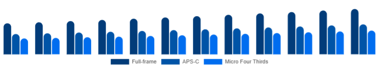 Japan Mirrorless Camera Market Sensor Format 2025-2033