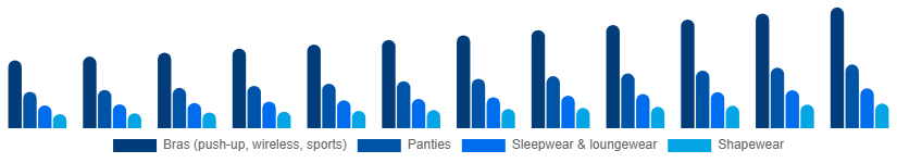 Korea Intimate Lingerie Market Product Type 2025-2033