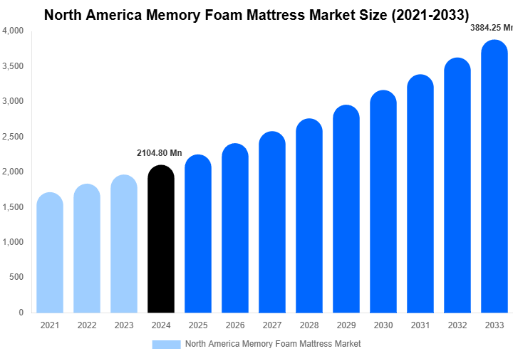 North America Memory Foam Mattress Market Forecast Analysis (2025-2033)