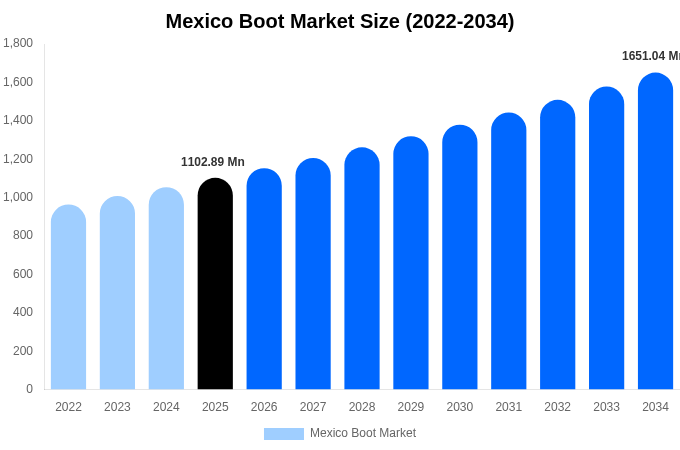 Mexico Boot Market Size & Share Report By 2034