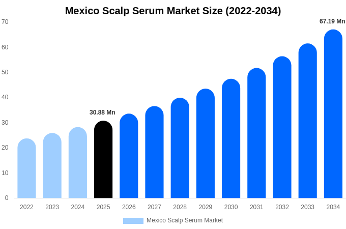 メキシコ 頭皮用美容液市場 市場規模・シェア・成長分析 [2034年まで]
