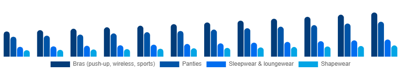 Middle East And Africa Intimate Lingerie Market Product Type 2025-2033