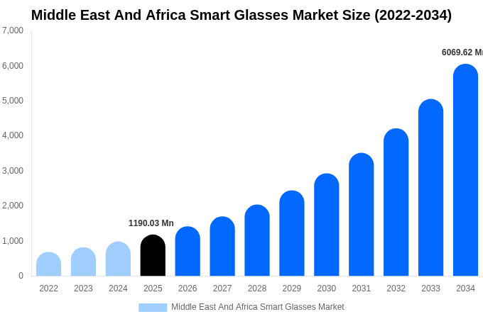 Middle East And Africa Smart Glasses Market Size, Share & Growth Report By 2034