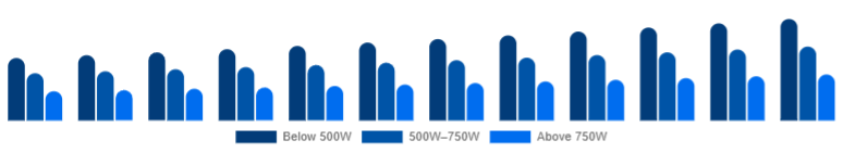 South Africa Mixer Grinder Market Power Rating 2025-2033