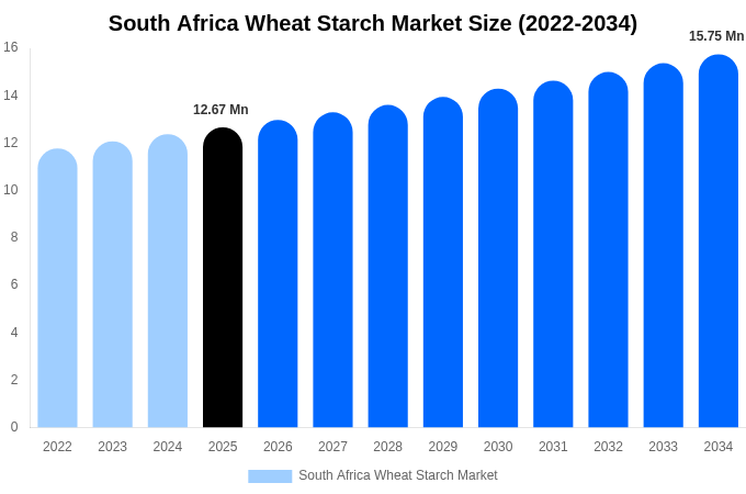 South Africa Wheat Starch Market Size Report By 2034