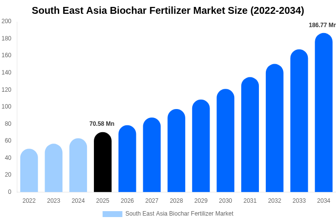 South East Asia Biochar Fertilizer Market Size, Share & Trends Report By 2034