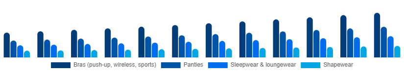 South East Asia Intimate Lingerie Market Product Type 2025-2033