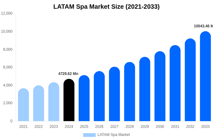 LATAM Spa Market Size, Share & Growth Report By [2033]