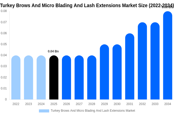 Turkey Brows And Micro Blading And Lash Extensions Market Size, Share & Growth Report By 2034