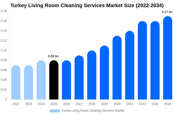 Turkey Living Room Cleaning Services Market Size, Share & Growth Report By [2034]