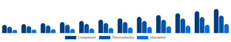 United Arab Emirates Car Refrigerator Market Cooling Technology 2025-2033