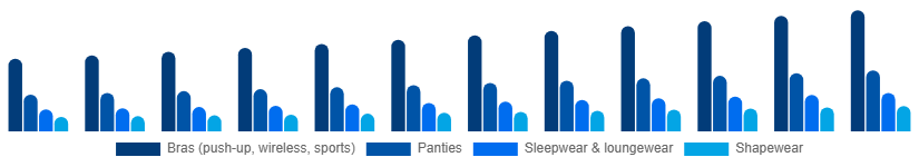 United Arab Emirates Intimate Lingerie Market Product Type 2025-2033