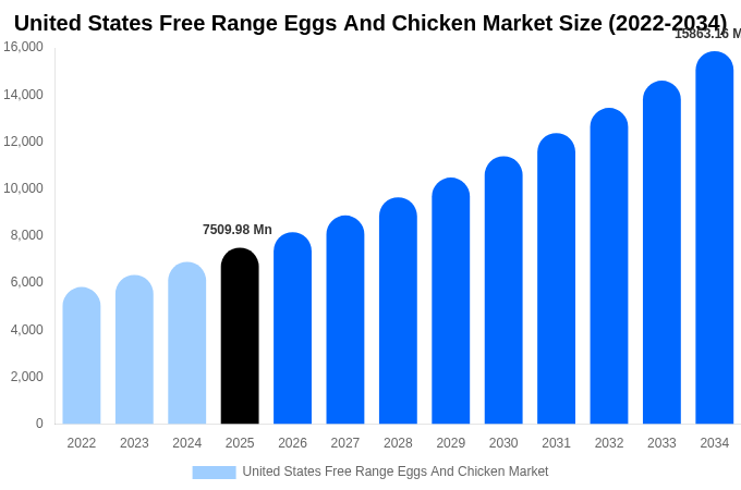 United States Free Range Eggs And Chicken Market Size, Share Report By 2034