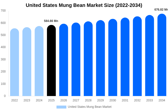 アメリカ合衆国 緑豆市場 市場規模・シェア・トレンドレポート 2034年まで