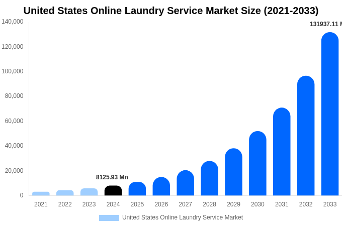 United States Online Laundry Service Market Size, Share & Growth Analysis By [2033]