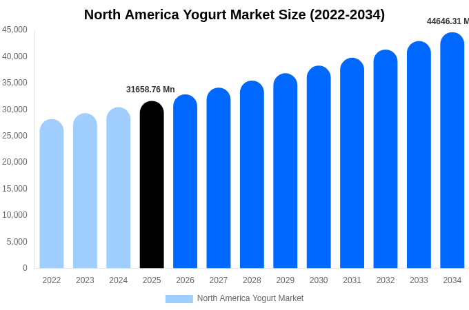 North America Yogurt Market Size, Share & Trends Report By 2034