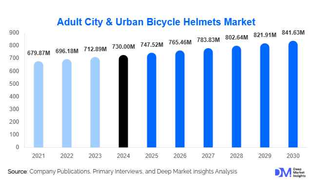 Adult City & Urban Bicycle Helmets Market Size, Share & Growth Report | 2030