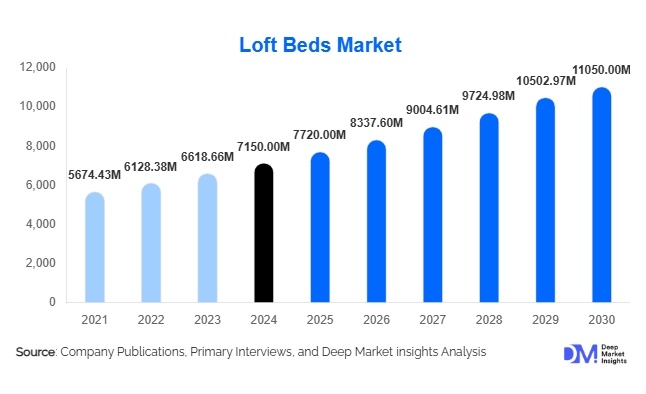 Loft Beds Market Size Analysis, Trends & Growth Outlook | 2025–2030
