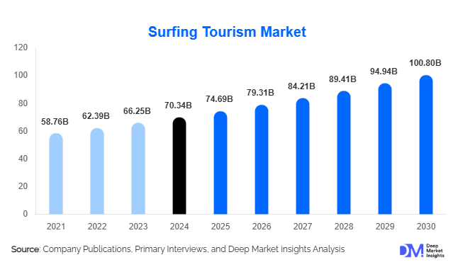 Surfing Tourism Market Size, Trends & Growth Report | 2030